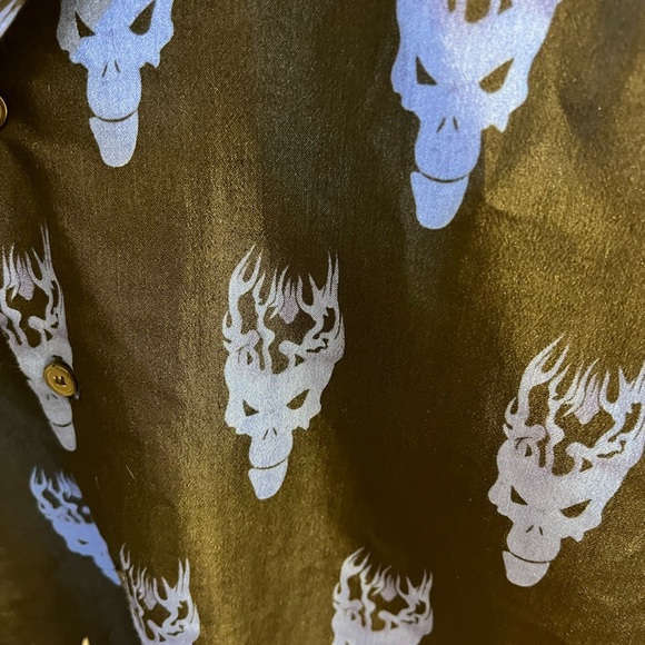 Scorpio USA Men’s XL Skull and Flames Shirt - Picture 10 of 12